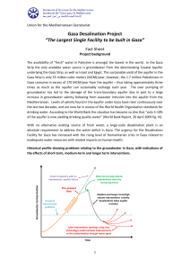 Desalination Facility for the Gaza Strip Project