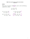 8-5 Systems of Equations Word Problems