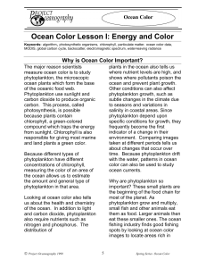 Lesson I: Energy and Color