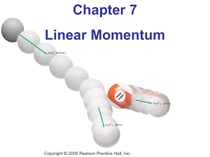 Chapter 7 Linear Momentum