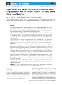 Significance and extent of secondary seed dispersal by predatory