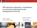IPR-Intensive Industries: Contribution to Economic