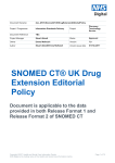 SNOMED CT® UK Drug Extension Editorial Policy