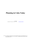Planning in Cuba Today - The University of Utah