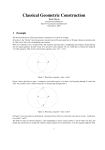 Classical Geometric Construction