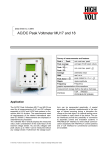 AC/DC Peak Voltmeter MU17 and 18