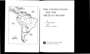 the united states and the trujillo regime