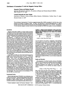 Enrichment of Germanium-73 with the Magnetic Isotope Effect