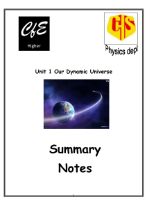 Summary Notes - Cathkin High School