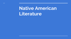 Native American Literature