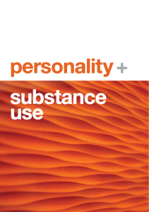 personality + substance use - National Drug and Alcohol Research