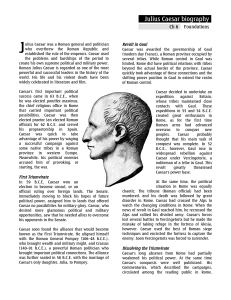 Julius Caesar biography