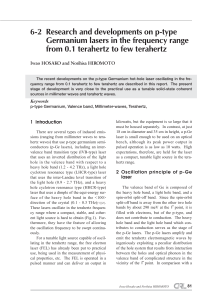 Research and developments on p-type Germanium lasers in