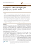 A high-protein diet for reducing body fat: mechanisms and possible