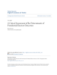 A Critical Assessment of the Determinants of Presidential Election