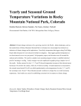 Yearly and Seasonal Ground Temperature Variations