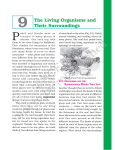 9 The Living Organisms and Their Surroundings