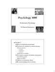 Psychology 4000 - U of L Class Index