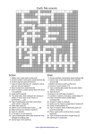 Earth Movements Crossword