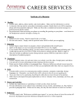 Resumé Writing Guide - Armstrong State University