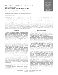 Effects of Reaction Gel Dehydration on the Synthesis of Cu(NC5H5