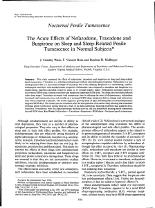 Nocturnal Penile Tumescence