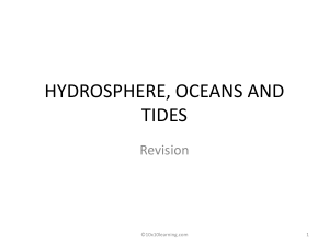 World Geography Hydrosphere Tides Ocean
