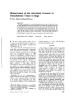 Measurement of the Interstitial Pressure in Subcutaneous Tissue in