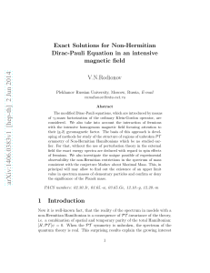 Exact Solutions for Non-Hermitian Dirac
