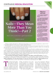 Nails—They Mean More Than You Think!—Part 2