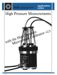 High Pressure Measurements with the High Pressure Microphone