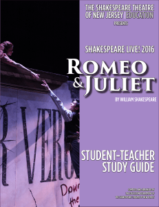 student-teacher study guide - The Shakespeare Theatre of New Jersey