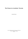 The Erinyes in Aeschylus` Oresteia - VUW research archive