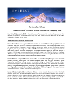Everest Insurance Announces Strategic Additions to US
