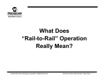What Does “Rail-to-Rail” Operation Really Mean?