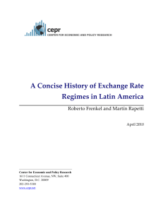 Exchange rate regimes in Latin America