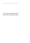 The transmission mechanism and financial stability policy (pdf 572 kB)