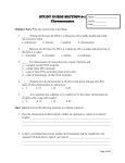 STUDY GUIDE SECTION 8-1 Chromosomes