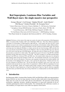 Red Supergiants, Luminous Blue Variables and Wolf
