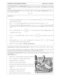 LINEAR TRANSFORMATIONS Math 21b, O. Knill