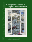 III. Geographic Overview of Virginia`s Natural Resources