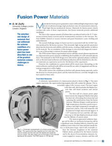 Fusion Power Materials