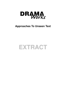 Approaches To Unseen Text