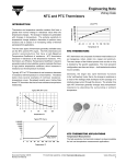 NTC and PTC Thermistors