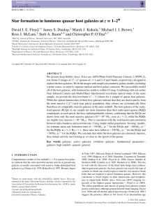 Star formation in luminous quasar host galaxies at z = 1–2 ⋆