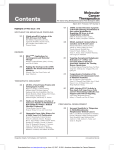 Table of Contents  - Molecular Cancer Therapeutics