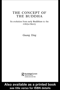 THE CONCEPT OF THE BUDDHA, Its evolution from