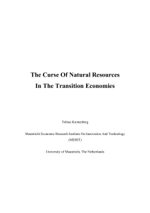 The Curse Of Natural Resources In The Transition