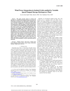 Wind Power Integration in Isolated Grids enabled by