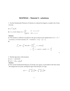 MATH141 – Tutorial 2